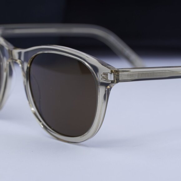 Final Price! Saint Laurent SL401 008 Transparent/Brown Sunglasses main image 8